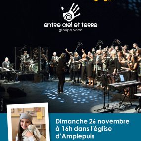 Concert gospel solidaire à Amplepuis (69) le 26/11/2023 en faveur d'Olivia, 8 ans, atteinte d'un cancer au cerveau